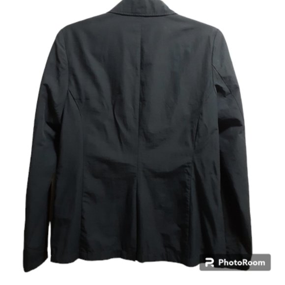 PURE ALFRED SUNG Navy Blue Cotton Blend Long Sleeve Jacket - Size M - Picture 2 of 6